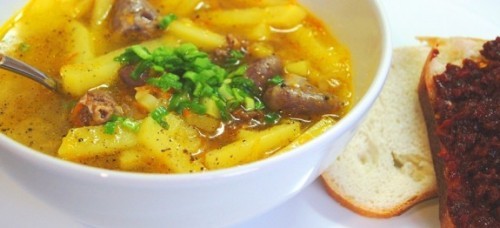Фото 5 рецептов супов с куриными потрошками №3