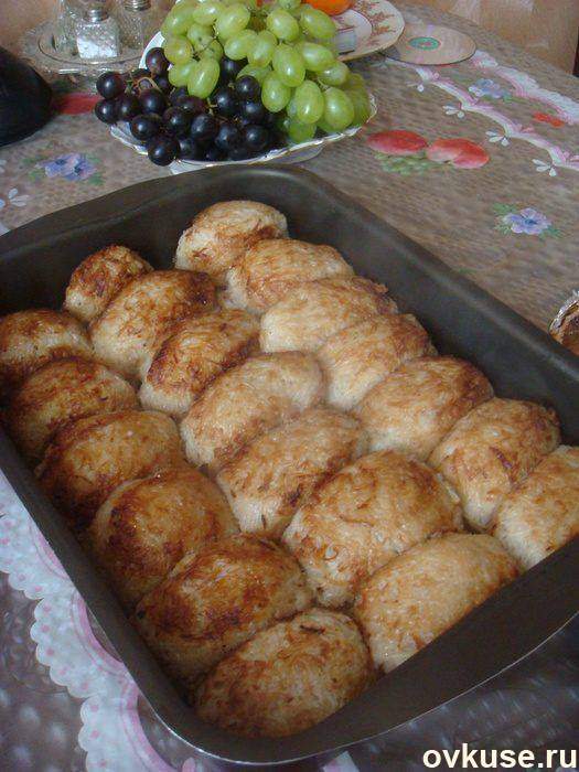 Фото Колдуны - крупные картофельные клецки с мясной начинкой №2