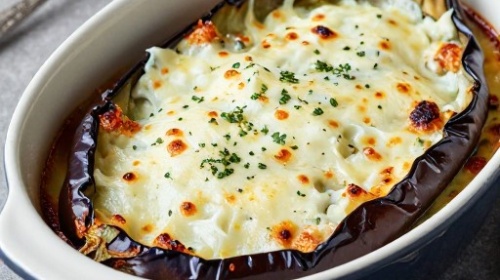 Фото Баклажаны в духовке с помидорами и сыром №2