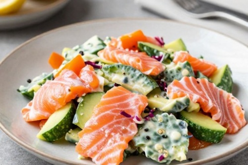 Фото Легкие и вкусные блюда: 6 рецептов салатов с лососем №3